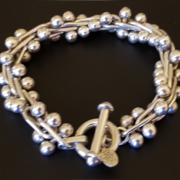 RARE Authentic Silpada Sterling Silver DNA Bracelet - Picture 12 of 12